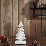 Snowy Wooden Tree- 8.25x4x2.25