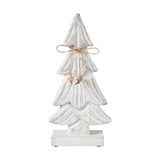 Snowy Wooden Tree-12.25x6x2.5