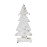 Snowy Wooden Tree-12.25x6x2.5