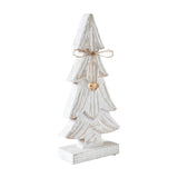 Snowy Wooden Tree-12.25x6x2.5