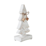 Snowy Wooden Tree- 8.25x4x2.25