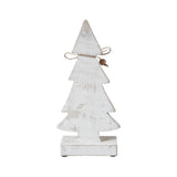 Snowy Wooden Tree- 10.25x4.75x2.25