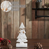 Snowy Wooden Tree- 8.25x4x2.25