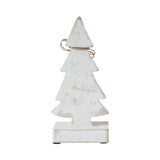 Snowy Wooden Tree- 8.25x4x2.25
