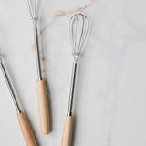 Heirloom Mini Whisk with Wood Handle