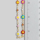Colorful Flower Station Necklace