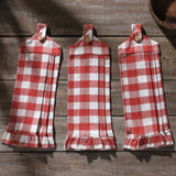 Red Gingham Check Kitchen Towel