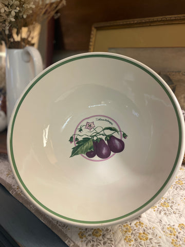 Vintage Eggplant Bowl- Italy