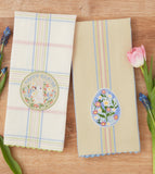 Happy Easter Embellished Dishtowel