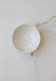Heirloom Apricot Ruffled Edge Ceramic Pinch Bowl