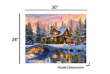 Rocky Mountain Christmas 1000 Piece Jigsaw Puzzle: 1000