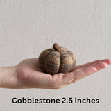 Cozy Knit Pumpkins "Cobblestone" 2.5"