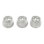 Jack-O-Lantern Candle Holder Antique White - 3x3.5x3.5