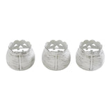 Jack-O-Lantern Candle Holder Antique White - 3x3.5x3.5