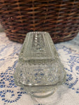 Vintage Crystal Butter Dish