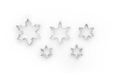 Fox Run Stainless Steel Snowflake Cookie Cutter Set, Set 5