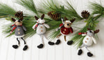 Plush Reindeer Ornaments