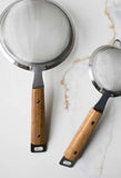 Heirloom Small Wood Mesh Strainers