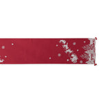 Santa's Sleigh Embroidered Table Runner - 14 X 70"