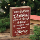 The Night Before Christmas Box Sign