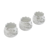 Jack-O-Lantern Candle Holder Antique White - 3x3.5x3.5