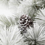 FLOCKED PINE & CONE GARLAND 2