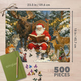 Story Time with Santa 500 Piece Jigsaw Puzzle - Premium Box