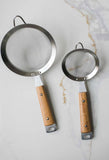 Heirloom Wood Large Mesh Strainers