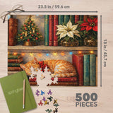 Cozy Christmas Nook 500 Piece Jigsaw Puzzle - New Premium Bo