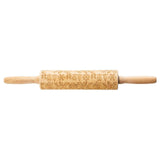 15.25" Embossed Rolling Pin, Winter Design