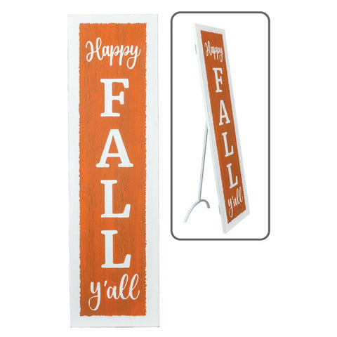 Happy Fall Yall Vertical Sign