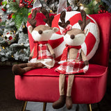 Plush Plaid Reindeer