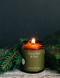 Citrus Peel & Pine Essential Oil Jar Candle