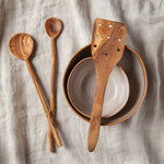 Olive Wood Slotted Spatula