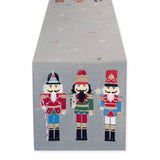 Holiday Nutcrackers Embroidered Table Runner - 14 x 70"