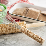 Embossed Decorative Whisk, Winter Design