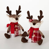 Plush Sitting Reindeer