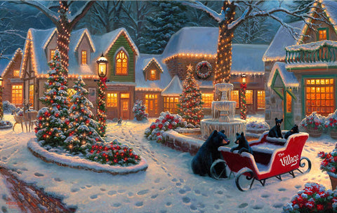 Village Visitors 550 pc Puzzle
