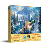 Mountain Christmas Train 500 pc Puzzle