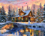 Rocky Mountain Christmas 1000 Piece Jigsaw Puzzle: 1000