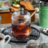 Honey Dipper Set, Includes Glass Jar & Wood Dipper