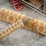 Embossed Decorative Whisk, Winter Design
