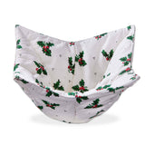 Vintage Holly Bowl Cozy White Multi Cotton Christmas
