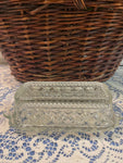 Vintage Crystal Butter Dish