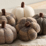 Cozy Knit Pumpkins "Cobblestone" 2.5"