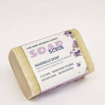 Marseille soap Scrub bar with Shea Butter - Lemon Essential Oil