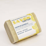 Marseille soap Scrub bar with Shea Butter - Lemon Essential Oil