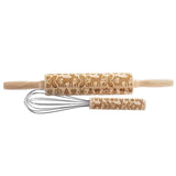 Embossed Decorative Whisk, Winter Design