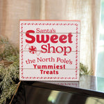 Santa's Sweet Shop Pallet Box Sign