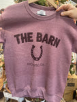 The Barn Horseshoe Crewneck Sweatshirt - Heather Maroon